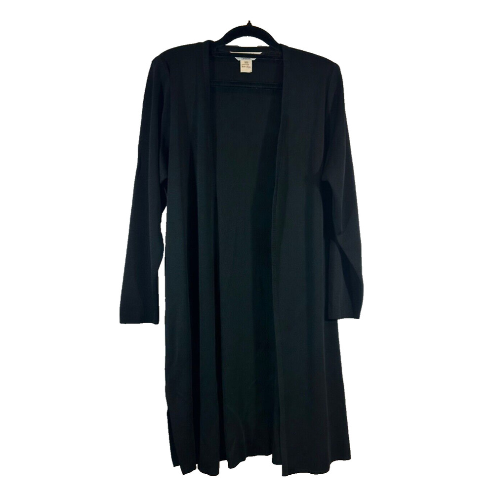 Exclusively Misook Open Front Cardigan Black Woma… - image 1